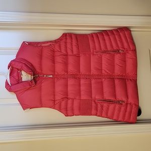 Kate Spade hot pink down puffer vest